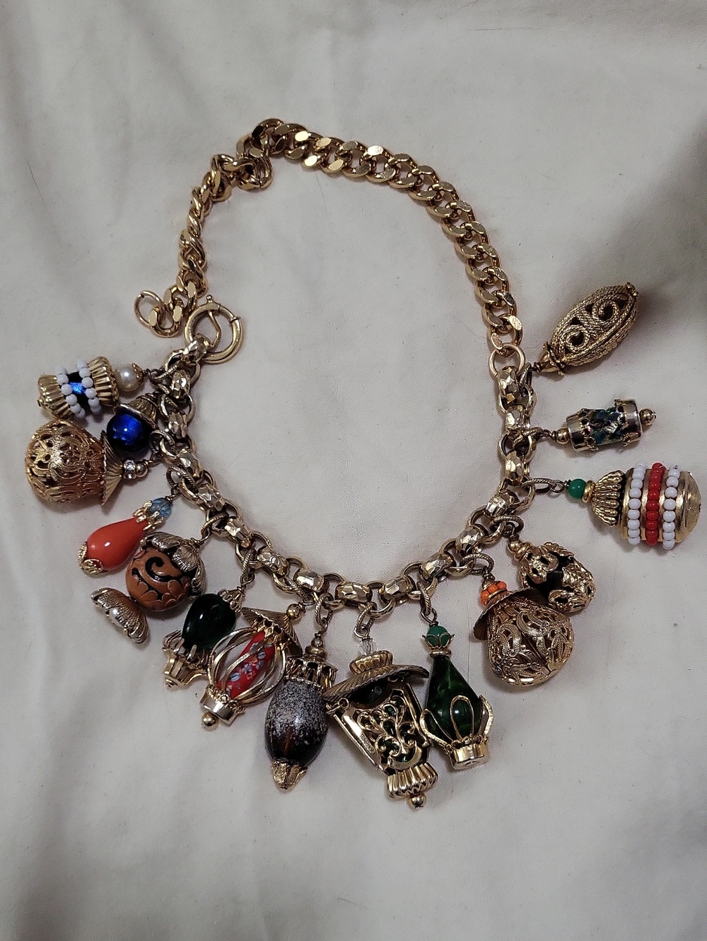 Vintage NAPIER Chinese Lantern Bracelet